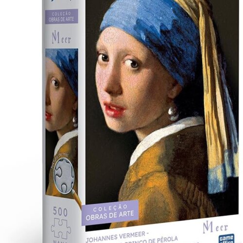 Johannes Vermmer - Moça com o brinco de pérola: quebra-cabeça 500 peças nano