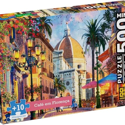 Café em Florença: quebra-cabeça 500 peças mini