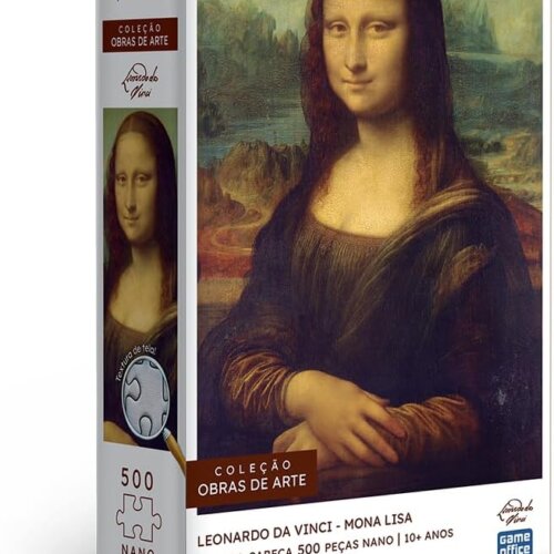 Leonardo da Vinci - Mona lisa: quebra-cabeça 500 peças nano
