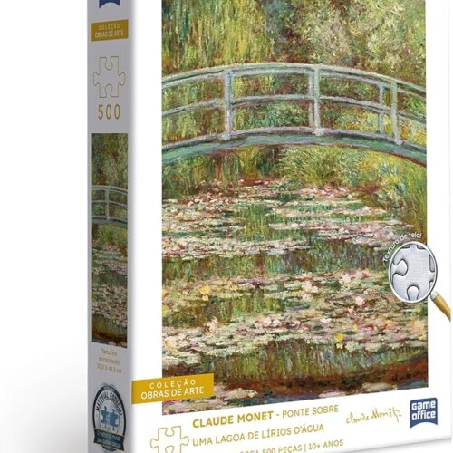 Claude Monet - Ponte sobre uma lagoa de lírios d'água: quebra-cabeça 500 peças